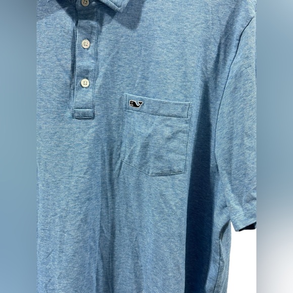 Vineyard Vines Men’s XL Polo Heather Blue - Picture 2 of 6